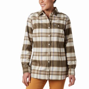 Columbia Silver Ridge™ 2.0 Flannel Tunic Dam Grå/Olivgröna (FDHGZ3082)